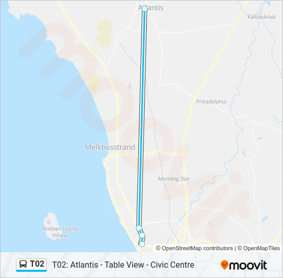 T02 Bus Line Map