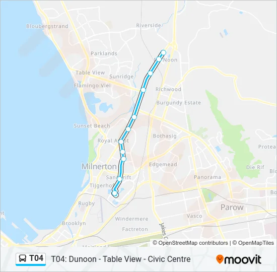 T04 Bus Line Map