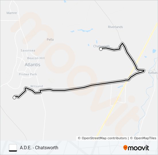 A.D.E. - CHATSWORTH bus Line Map