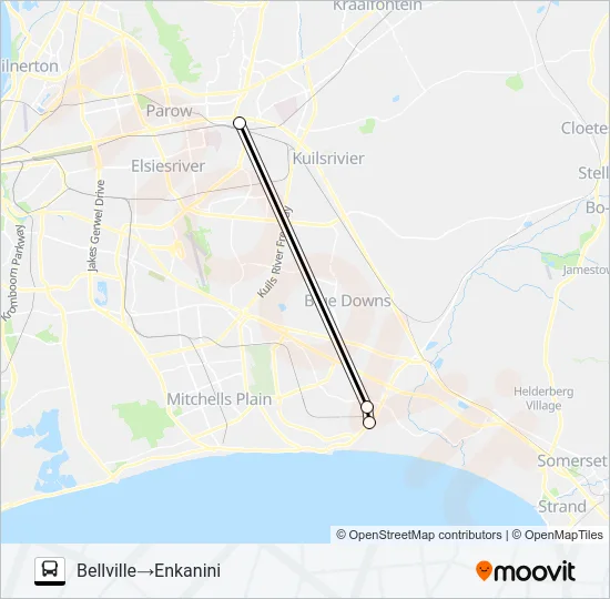 BELLVILLE - ENKANINI Bus Line Map