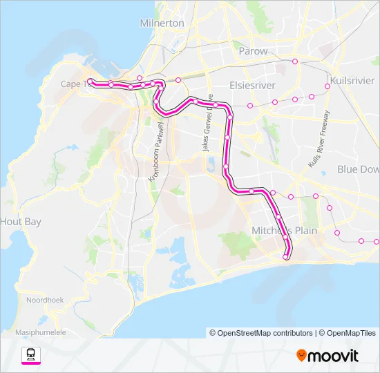 CENTRAL LINE Train Line Map