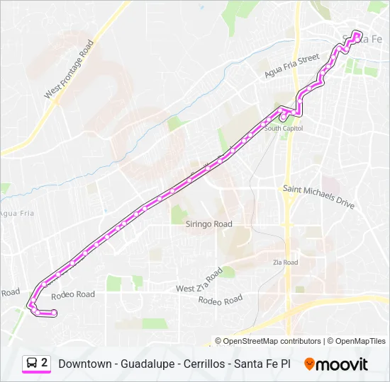 2 Bus Line Map
