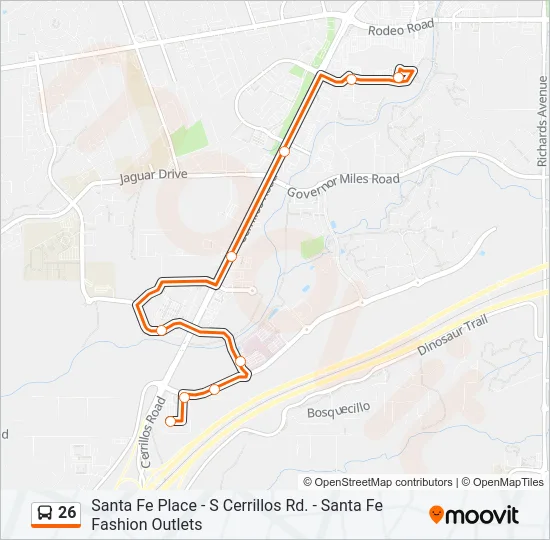 26 Bus Line Map