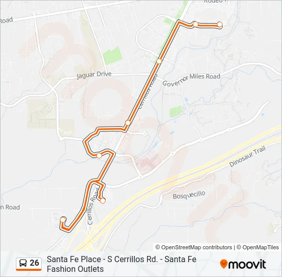 26 Bus Line Map