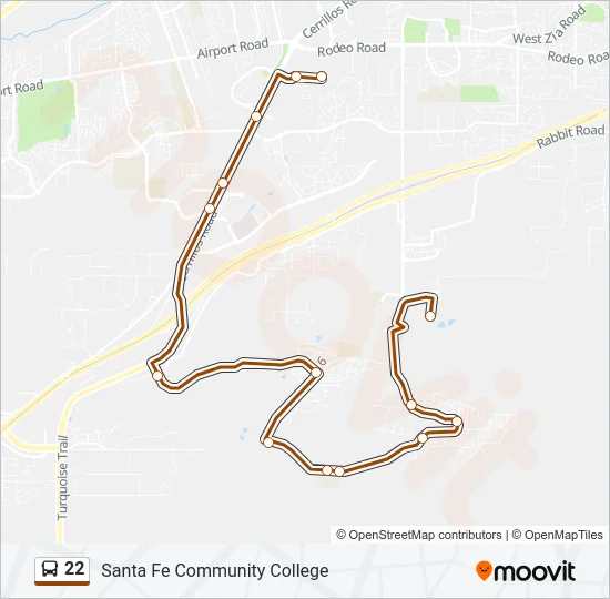 22 Bus Line Map