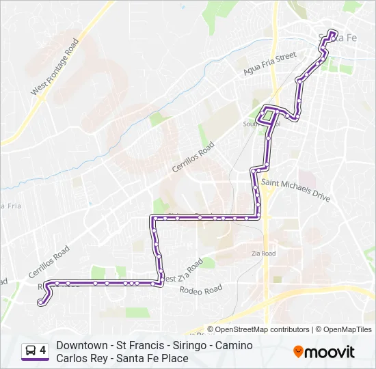 4 Bus Line Map