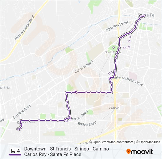 4 Bus Line Map