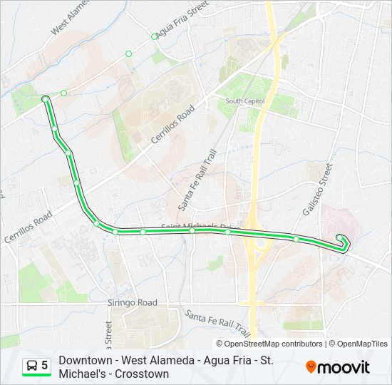 5 bus Line Map