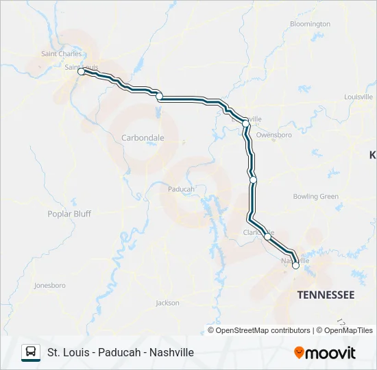 GREYHOUND US0185 Bus Line Map