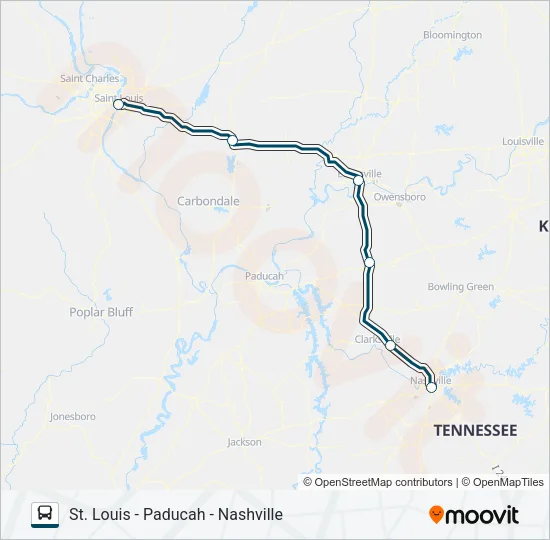 GREYHOUND US0185 Bus Line Map