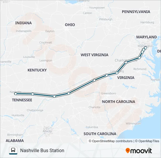GREYHOUND US0600 Bus Line Map