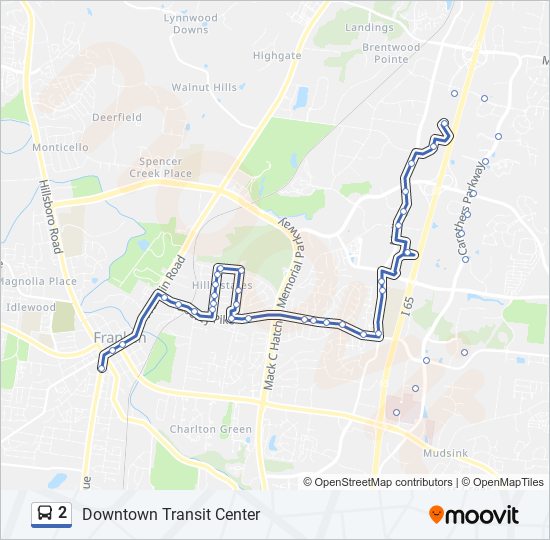 2 bus Line Map