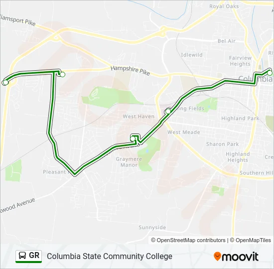 GR Bus Line Map