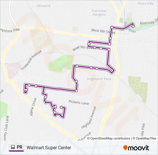 PR bus Line Map