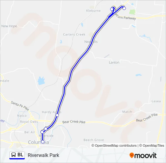 BL Bus Line Map