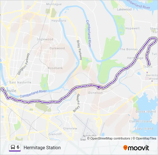 6 Bus Line Map