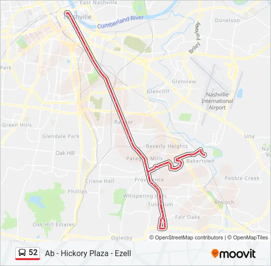 52 Bus Line Map