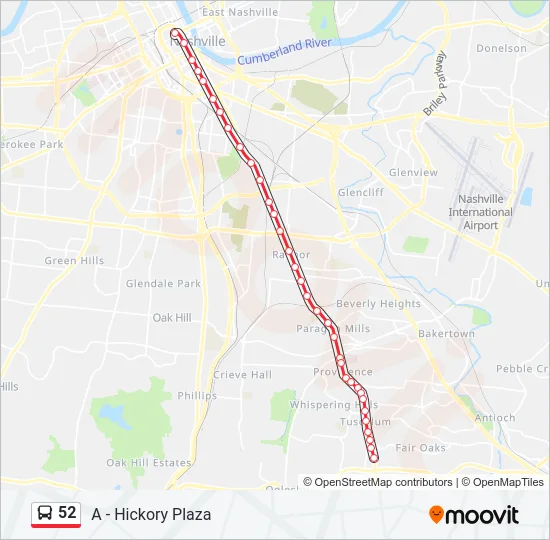 52 Bus Line Map