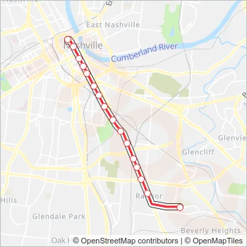 52 Route: Schedules, Stops & Maps - Antioch Pike - Glencliff Hs