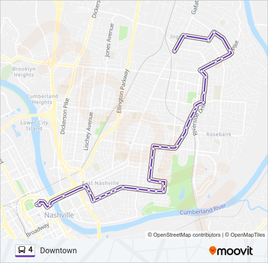 4 bus Line Map