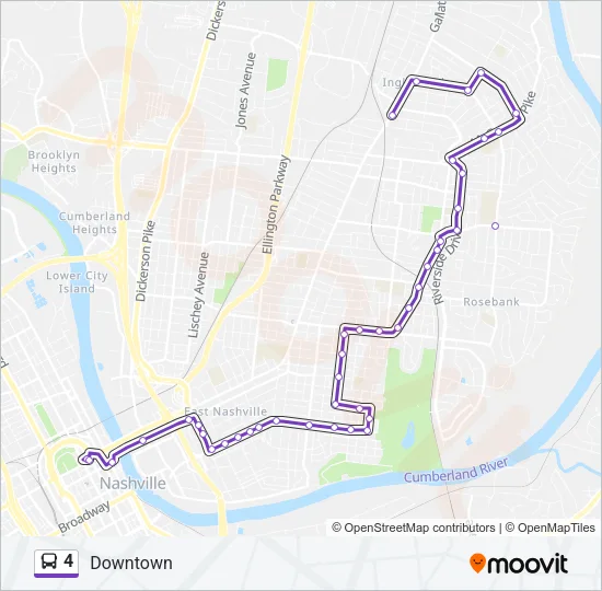4 Bus Line Map