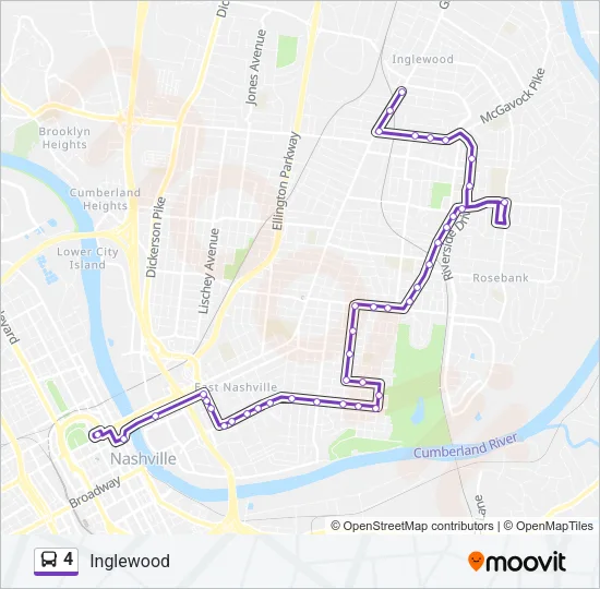 4 Bus Line Map