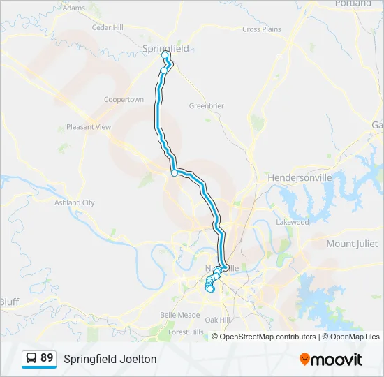89 Bus Line Map