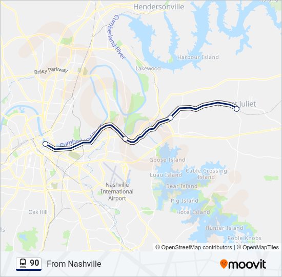 90 train Line Map