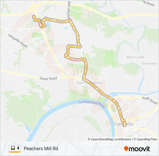4 Bus Line Map