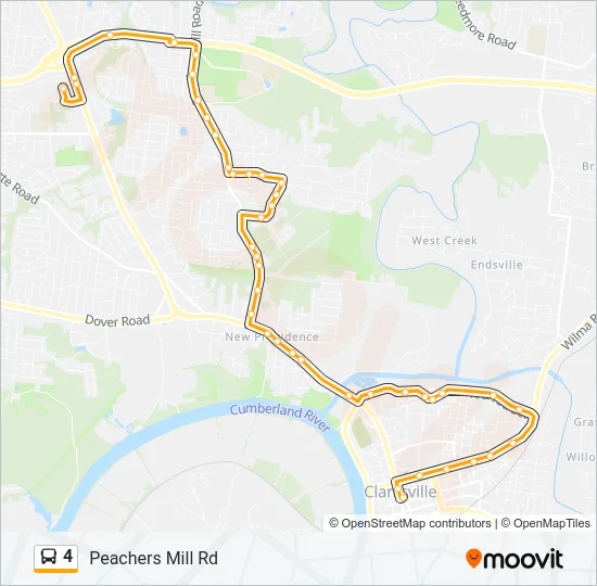 4 Bus Line Map