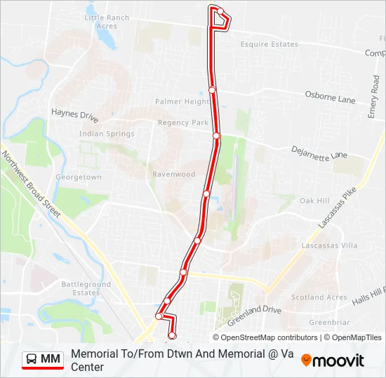MM Bus Line Map