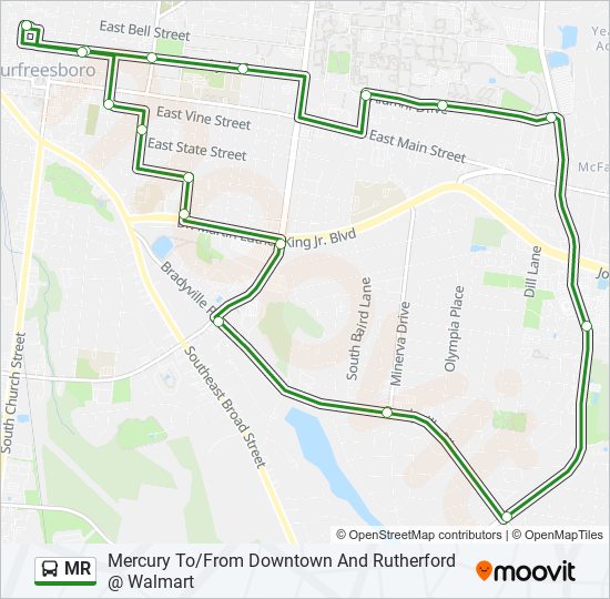 MR bus Line Map