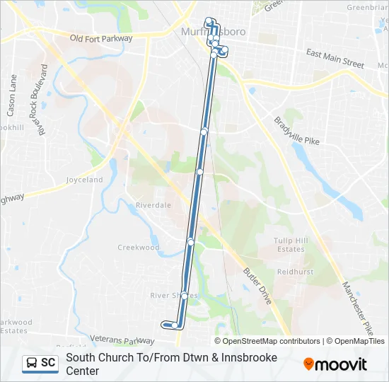 SC Bus Line Map