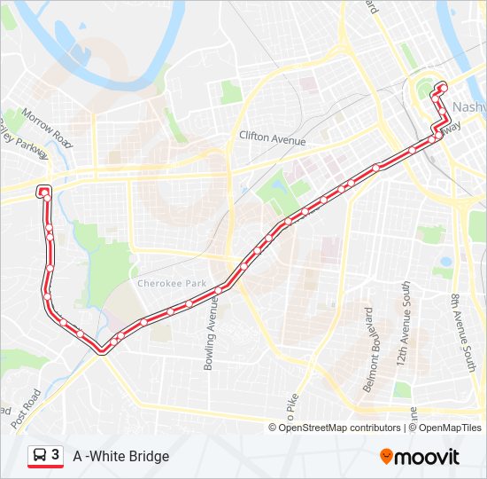 3 bus Line Map