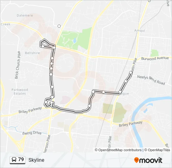 79 Bus Line Map