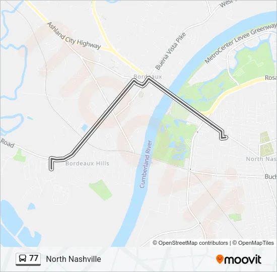 77 Bus Line Map
