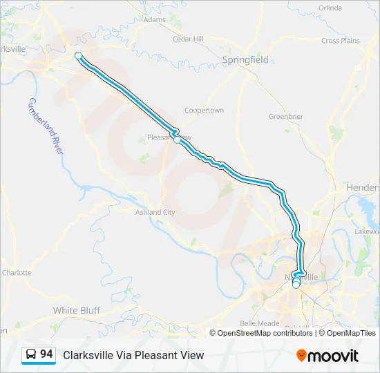 94 Bus Line Map