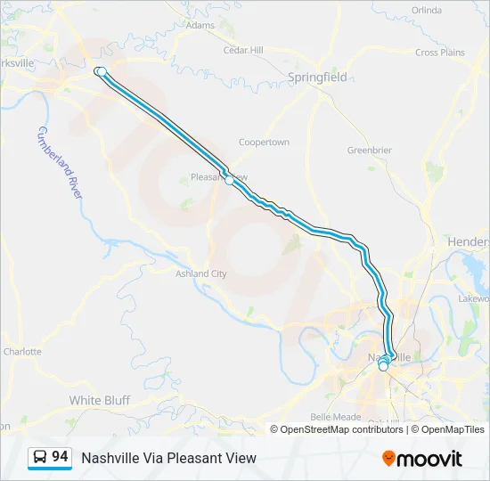 94 Bus Line Map