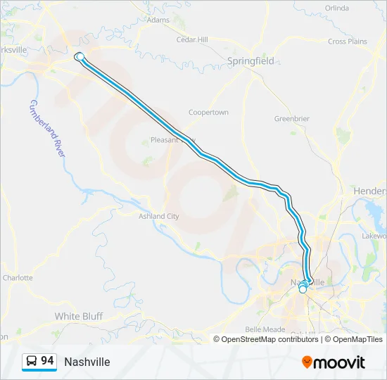 94 Bus Line Map