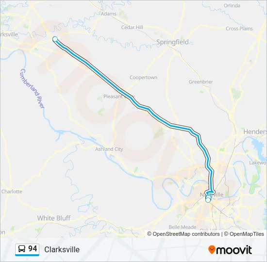 94 Bus Line Map
