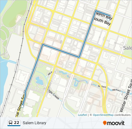 Route Map To Salem 22 Route: Schedules, Stops & Maps - Salem Library (Updated)