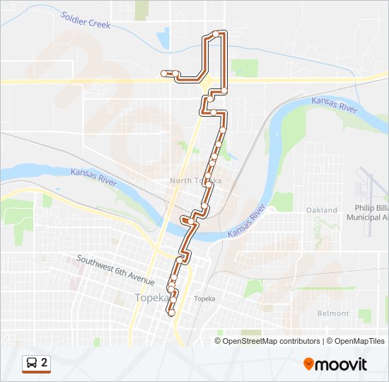 2 bus Line Map