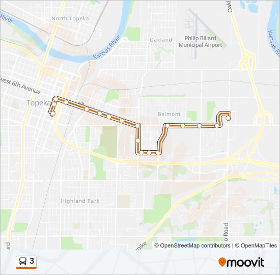 3 Bus Line Map