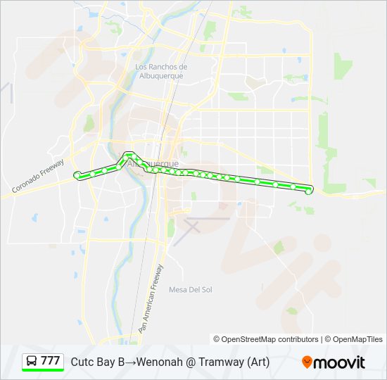 777 Bus Line Map