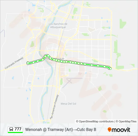 777 Bus Line Map