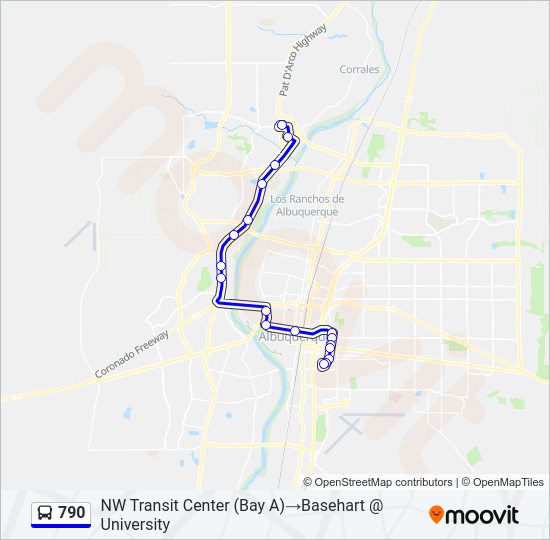 790 bus Line Map