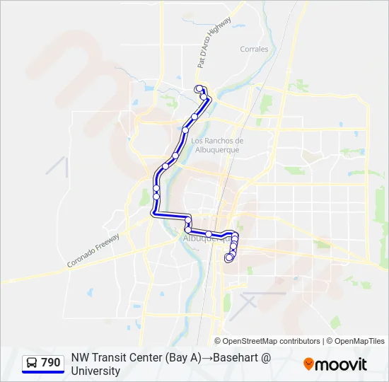790 Bus Line Map