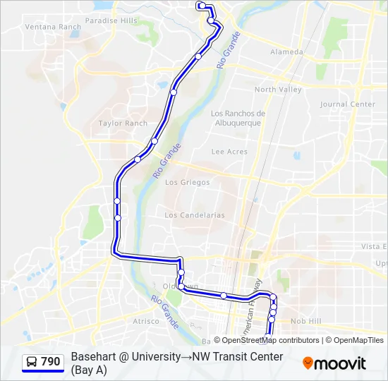 790 Bus Line Map