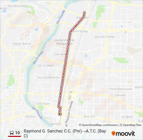 10 Bus Line Map