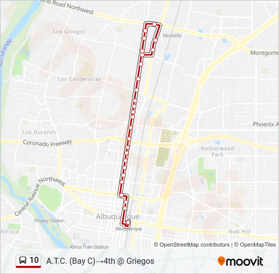 10 Bus Line Map